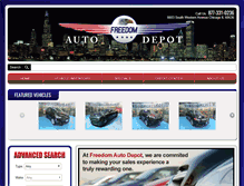 Tablet Screenshot of freedomautodepot.com
